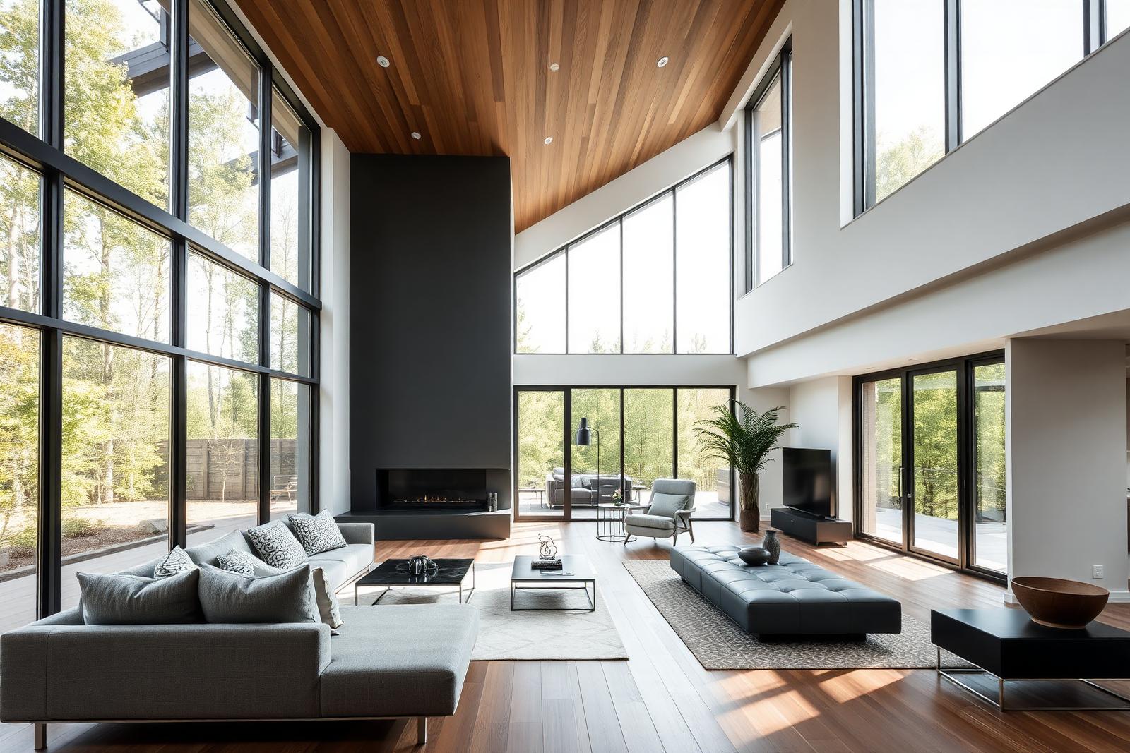 Modern architectural living room